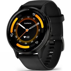 Garmin Venu 3 Slate Stainless Steel Bezel with Black Case and Silicone Band 010-02784-01