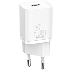 МЗП Baseus Super Silicone PD Charger 25W 1Type-C White CCSP020102
