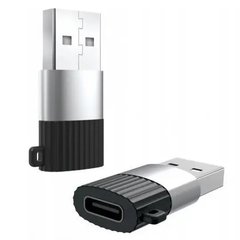 Перехідник ХО NB149E USB-C to USB 2.0 Black