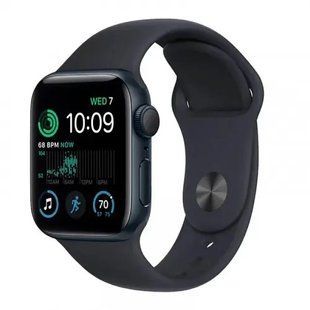 Apple Watch SE 2 40mm Cellular Midnight Aluminum Case w. Midnight S. Band - S/M MNTM3/MRG83/MRG63