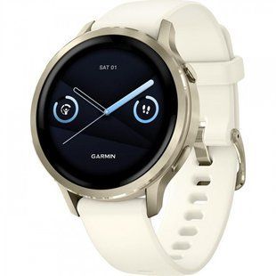 Garmin Venu 4 41 mm Lunar Gold with Bone Silicone Band (010-03013-00)