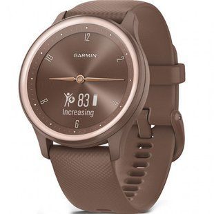 Garmin Vivomove Sport Cocoa Case and S. Band w. P. Gold Accents 010-02566-02