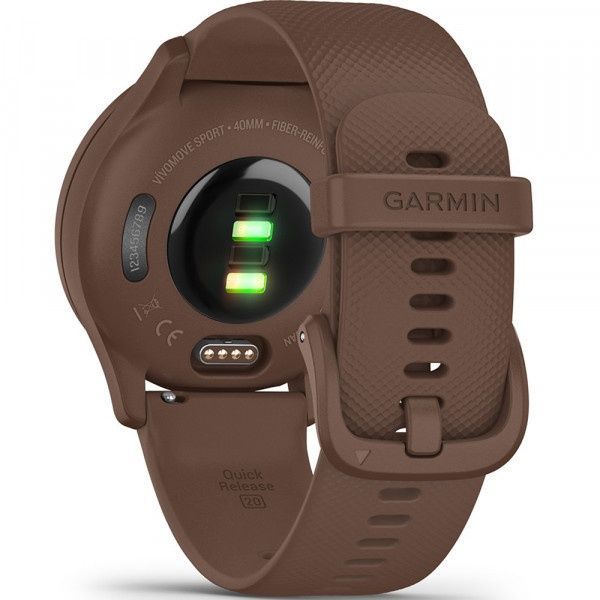 Garmin Vivomove Sport Cocoa Case and S. Band w. P. Gold Accents 010-02566-02