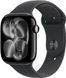 Apple Watch Series 11 46mm Jet Black Alu. Case w. Black S. Band - S/M (MEUW4)