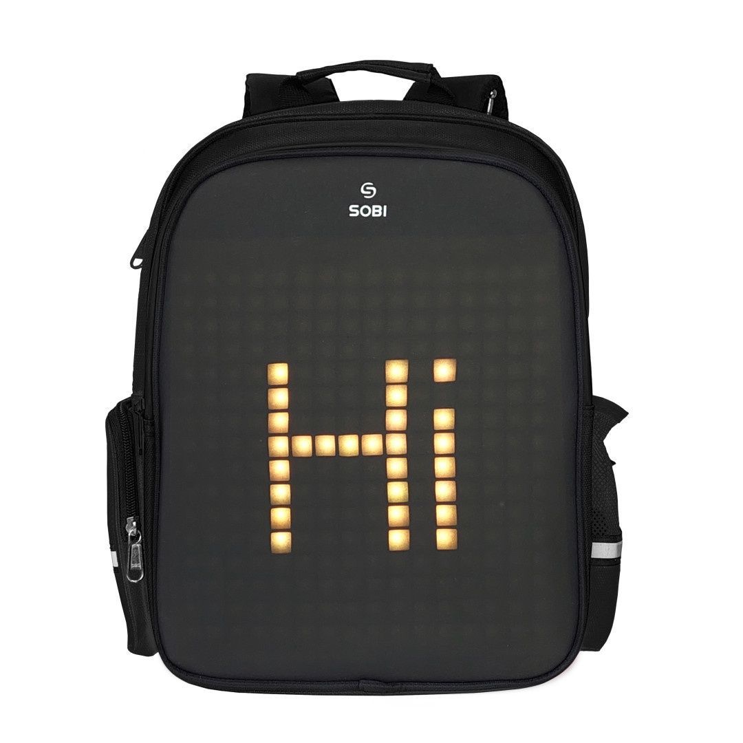 Рюкзак Sobi Pixel Kids SB9701 Black с LED экраном