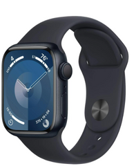 Apple Watch Series 9 Cellular 41mm Midnight Alu. Case w. Midnight Sport Band S/M MRHR3