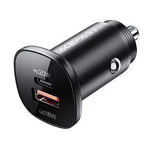 Автомобільний зарядний пристрій Acefast B1 Fast Charge Car Charger 38W Black (AFB1B)