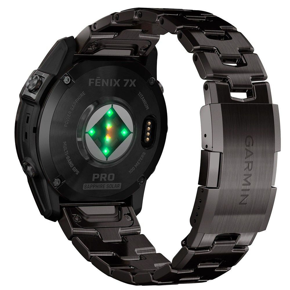 Garmin Fenix 7X Pro Sapphire Solar Edition, Carbon Gray Titanium with Vented 010-02778-30