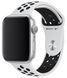 Ремешок Apple Watch 40mm Pure Platinum/Black Nike Sport Band S/M&M/L MX8D2