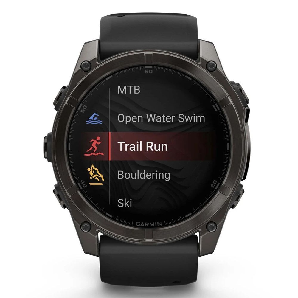 Garmin Fenix 8 51mm AMOLED Sapphire Carbon Gray DLC Titanium Black/Pebble Gray Ban (010-02905-20/21)