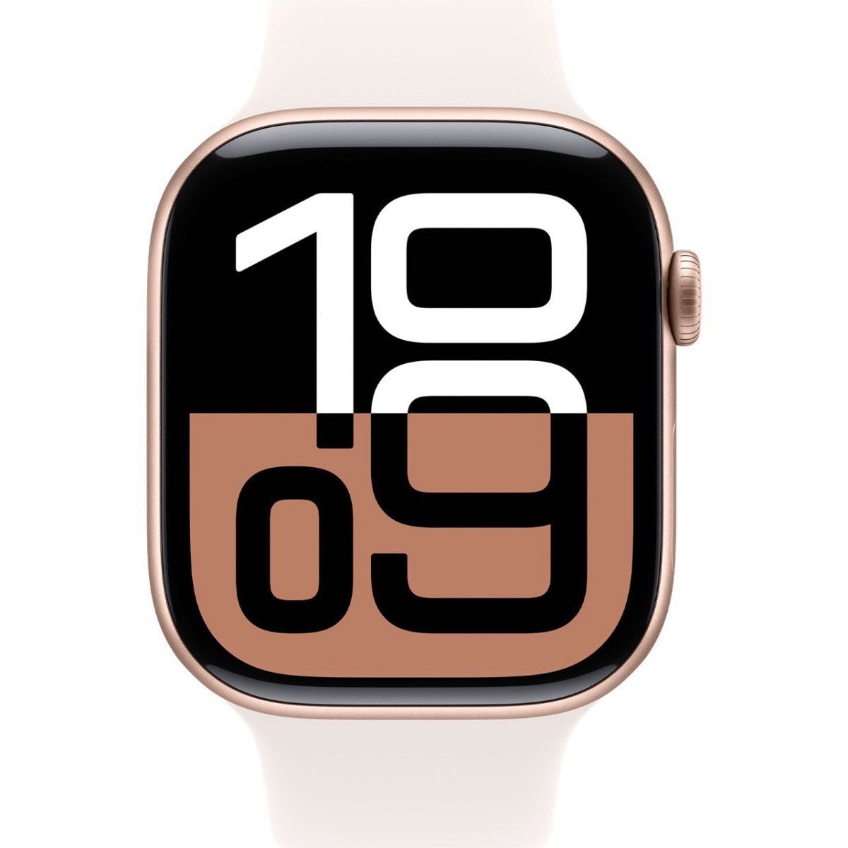 Apple Watch Series 10 46mm Rose Gold Alu. Case w. Light Blush Sport Band - M/L (MWWU3)