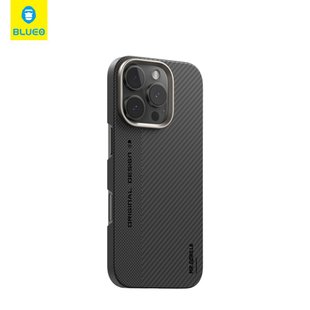 Чохол Blueo iPhone 16 Pro BL011 Bi-Texture Magnetic 600D Air Aramid Fiber (Black Gray)