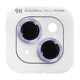 Захисне скло Monblan для камери iPhone 16/16 Plus Metal Ring Series Purple