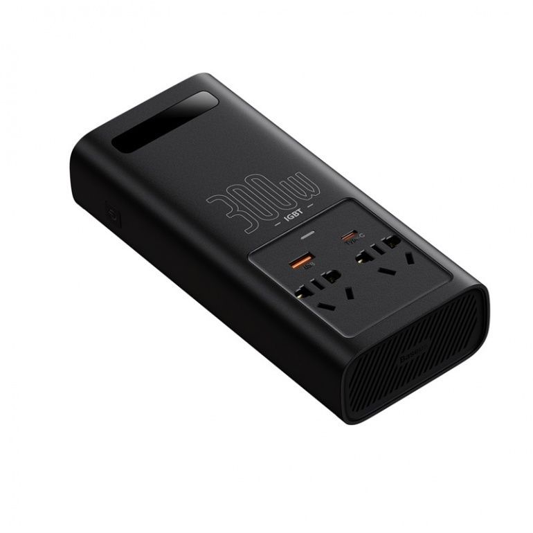 Автомобільний інвертор Baseus IGBT Power Inverter 300W (220V CN/EU ) Black CGNB010101