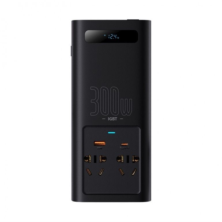 Автомобільний інвертор Baseus IGBT Power Inverter 300W (220V CN/EU ) Black CGNB010101