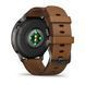Garmin Venu 4 45 mm Slate with Brown Leather Band (010-03014-03)