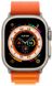 Apple Watch Ultra GPS + Cellular 49mm Titanium Case with Orange Alpine Loop - Medium MQEU3