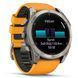 Garmin Fenix 8 51mm AMOLED Sapphire Titanium Spark Orange/Graphite Silicone Band (010-02905-10/11)