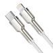 Кабель Baseus Cafule Metal Type-C to Lightning PD 20W 2m White CATLJK-B02