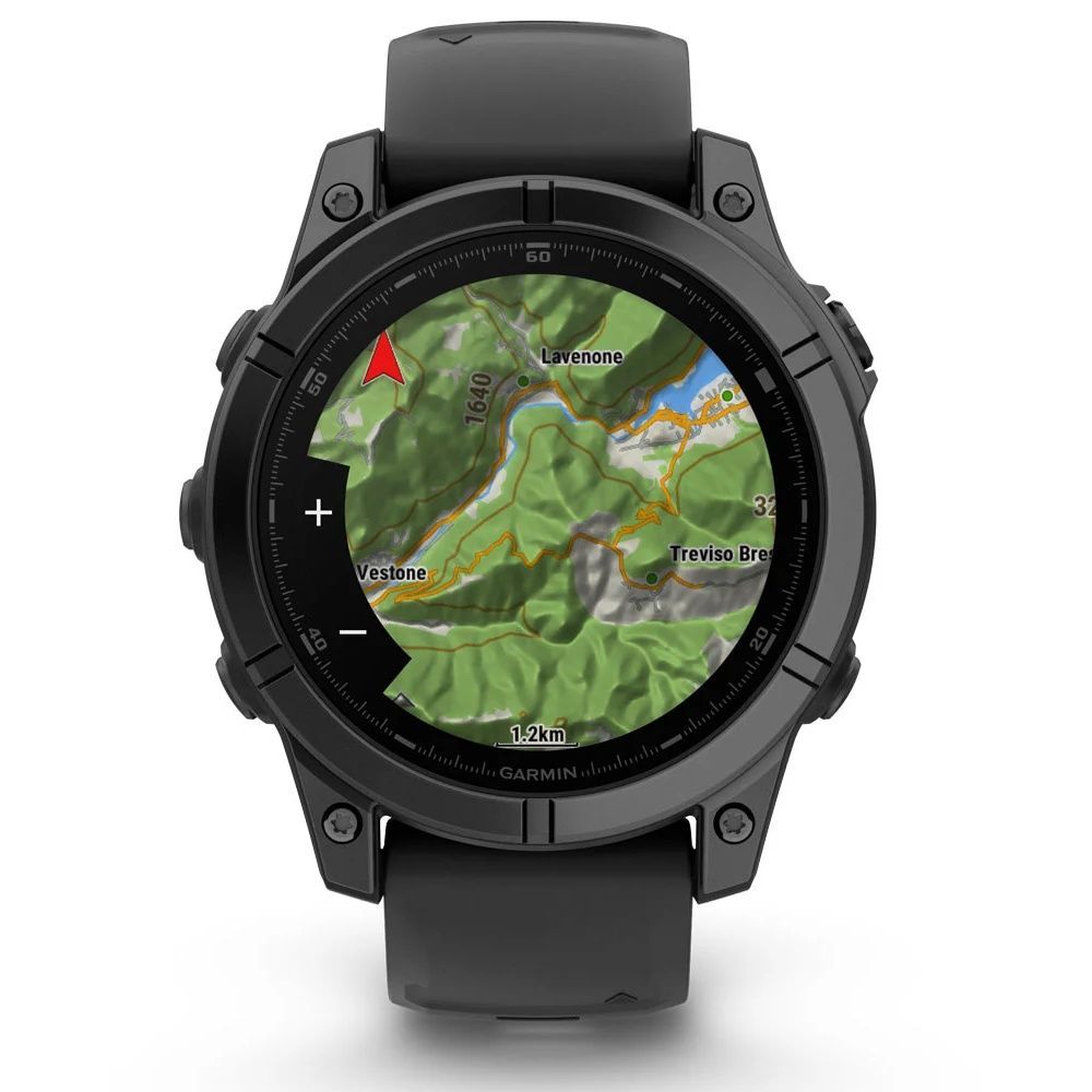 Garmin Fenix E 47mm AMOLED Slate Gray Steel with Black Silicone Band (010-03025-03/01)