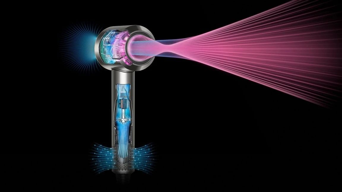 Фен Dyson HD07 Supersonic Straight+Wavy Prussian Blue/Rich Copper (113277-01)
