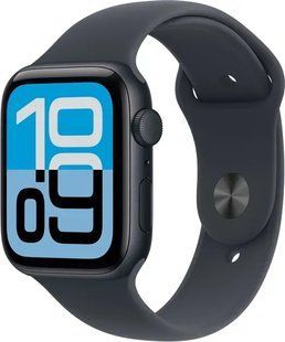 Apple Watch SE 3 44mm Midnight Alu. Case w. Midnight S. Band - M/L (MEHQ4)