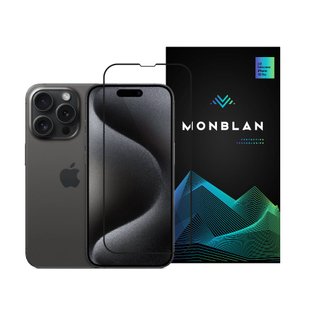 Захисне скло Monblan iPhone 15 Pro 2.5D Anti Static 0.26mm Dust-Proof Black