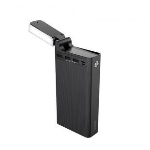 Зовнішній акумулятор (Power Bank) Hoco J62 Jove Table Lamp 30000 mAh Black