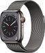 Apple Watch 8 41mm LTE Graphite S. Steel Case w. Milanese Loop Graphite MNJL3/MNJM3