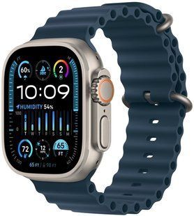 Apple Watch ULTRA 2 49mm Titanium Case with Blue Ocean Band MREG3