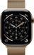 Apple Watch Series 11 GPS + Cellular 42mm Gold Tit. Case w. Gold Milanese Loop (MF8Y4)
