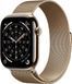 Apple Watch Series 11 GPS + Cellular 42mm Gold Tit. Case w. Gold Milanese Loop (MF8Y4)
