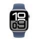 Apple Watch Series 10 46mm Silver Alu. Case w. Denim Sport Band - S/M (MWWL3)