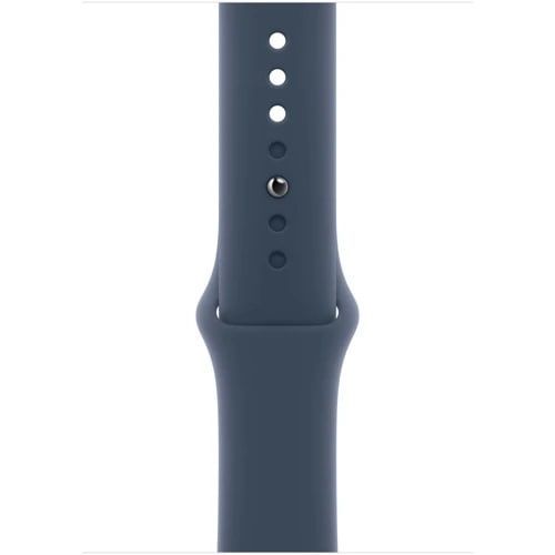 Apple Watch SE 2 LTE 44mm Silver Aluminium Case w. Storm Blue Sport Band - M/L MRHJ3