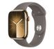Apple Watch Series 9 Cellular 45mm Gold S. Steel Case w. Clay Sport Band - M/L MRMT3