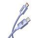Кабель Baseus Crystal Shine Series Type-C to Type-C 100W 1.2m Purple CAJY000605