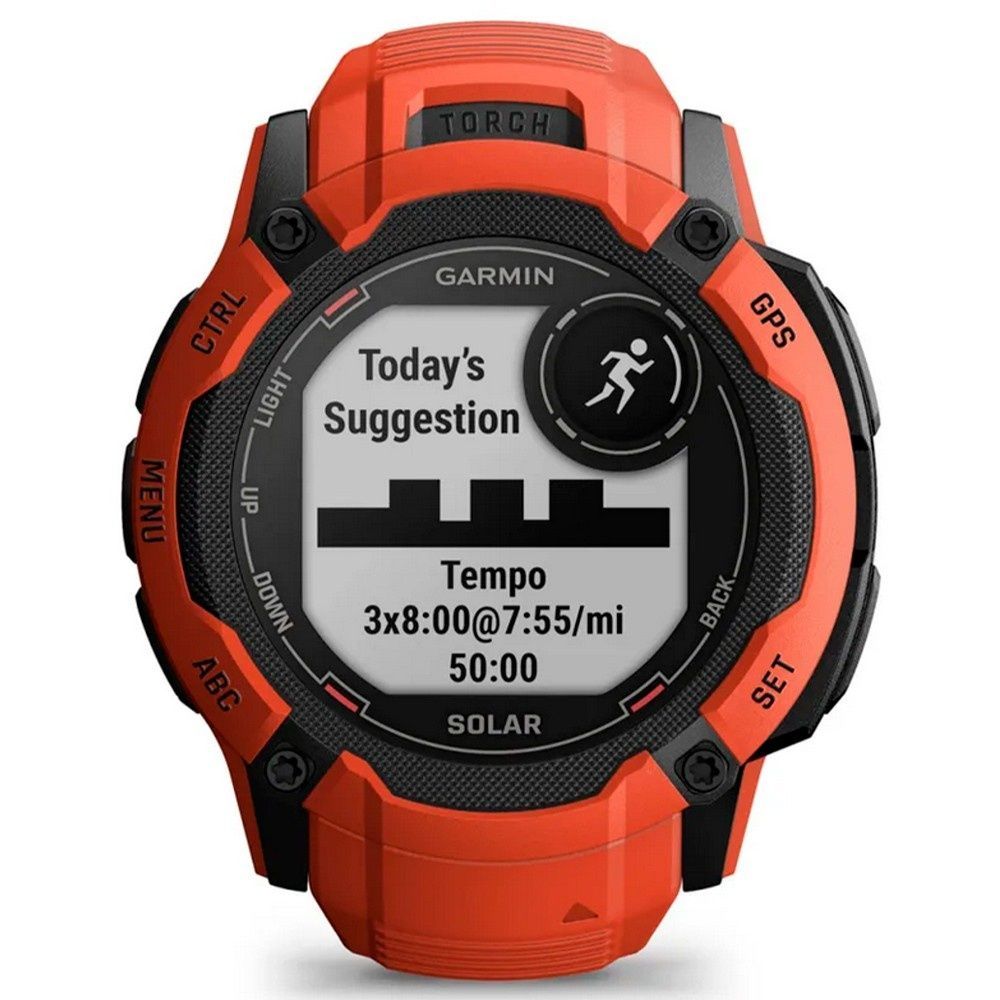 Garmin Instinct 2X Solar, Flame Red, GPS смарт-годинник 010-02805-01