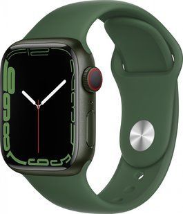 7 41mm LTE Green Aluminum Case with Clover Sport Band MKH93/MKHT3