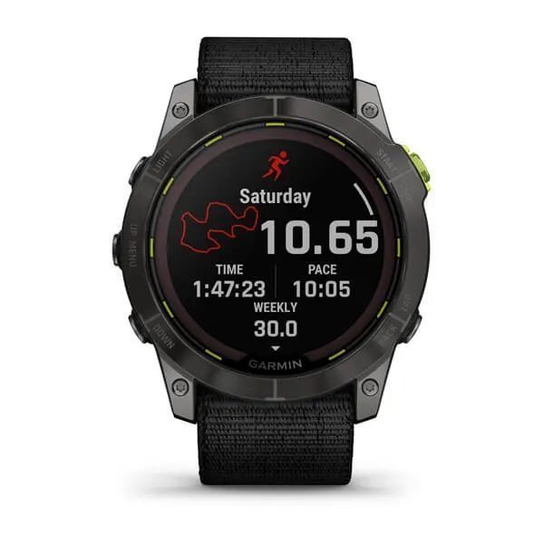 Garmin Enduro 2 Carbon Gray DLC Titanium with Black UltraFit Nylon Strap 010-02754-01