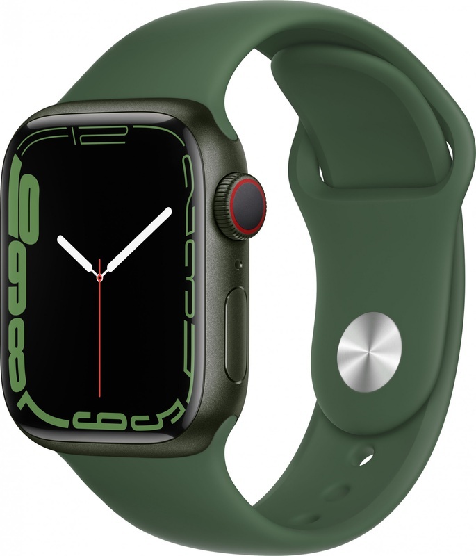 7 41mm LTE Green Aluminum Case with Clover Sport Band MKH93/MKHT3