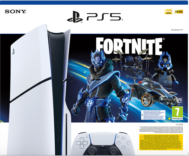 Sony PlayStation 5 Slim 1TB Fortnite Cobalt Star Bundle (1000045165)