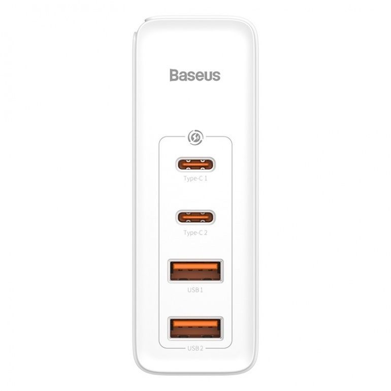 Мережевий зарядний пристрій Baseus GaN2 Pro Quick Charger 2C+2U 100W EU White CCGAN2P-L02