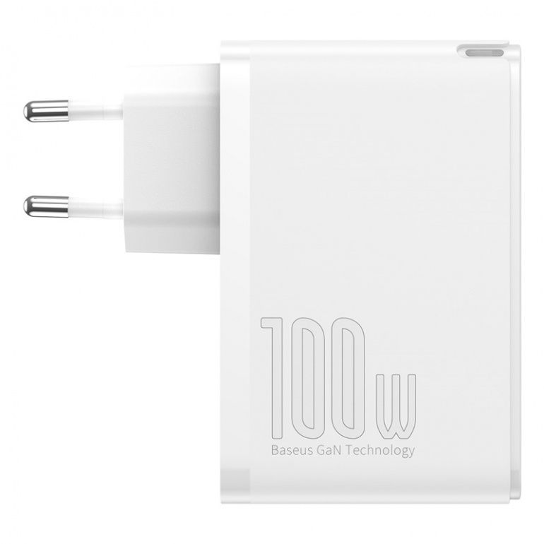 Мережевий зарядний пристрій Baseus GaN2 Pro Quick Charger 2C+2U 100W EU White CCGAN2P-L02