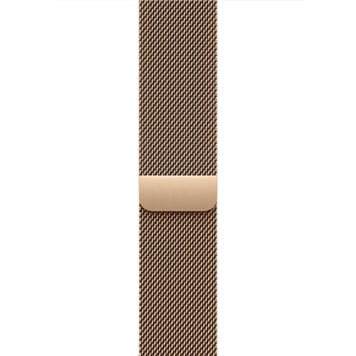 Apple Watch Series 10 Cellular 42mm Gold Titanium Case w. Gold Milanese Loop (MX083)