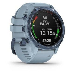 Garmin Descent Mk2S Mineral Blue with Sea Foam Silicone Band (010-02403-07)