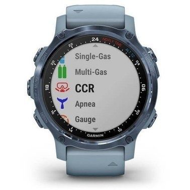 Garmin Descent Mk2S Mineral Blue with Sea Foam Silicone Band (010-02403-07)
