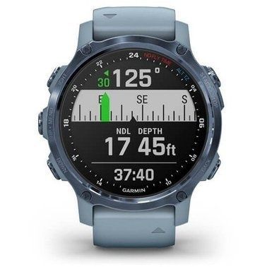 Garmin Descent Mk2S Mineral Blue with Sea Foam Silicone Band (010-02403-07)
