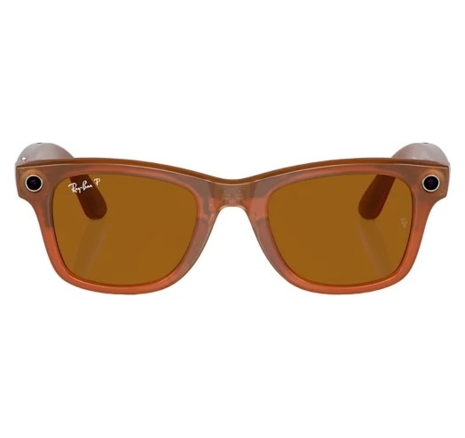 Смарт-окуляри Ray-ban Meta Wayfarer Shiny Caramel, L Polar Brown