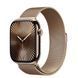Apple Watch Series 10 Cellular 42mm Gold Titanium Case w. Gold Milanese Loop (MX083)