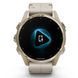 Garmin Fenix 8 43mm AMOLED Saph SftGldSS/FogGryLeatherBnd Excl 010-02903-40